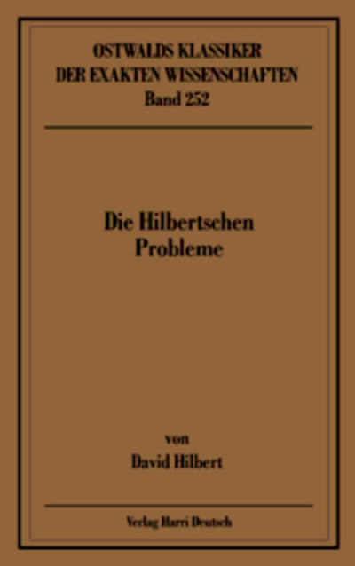Die Hilbertschen Probleme (Hilbert)