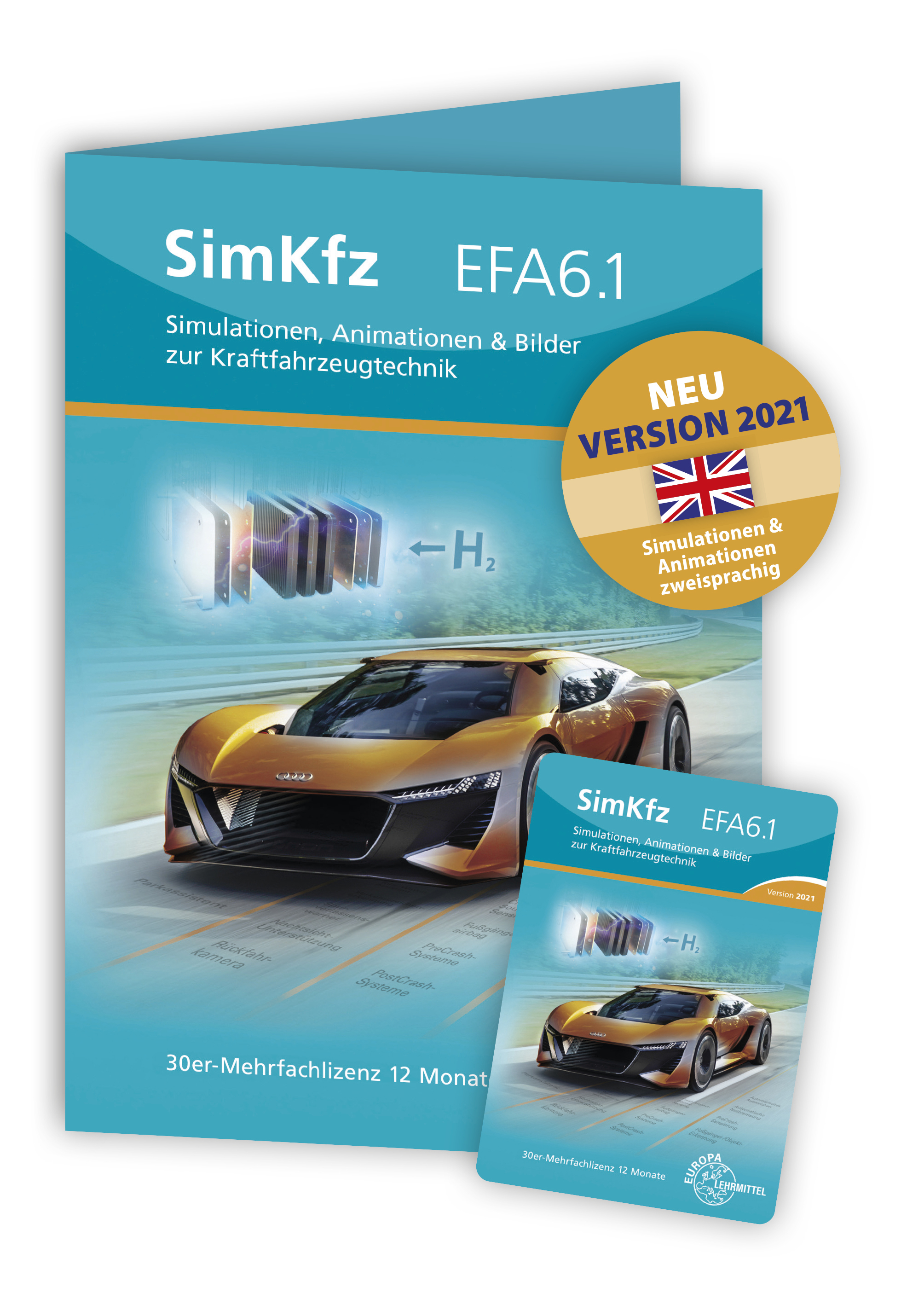SimKfz EFA6.1 - Version 2021 - Freischaltcode auf Keycard - 30er Mehrfachlizenz