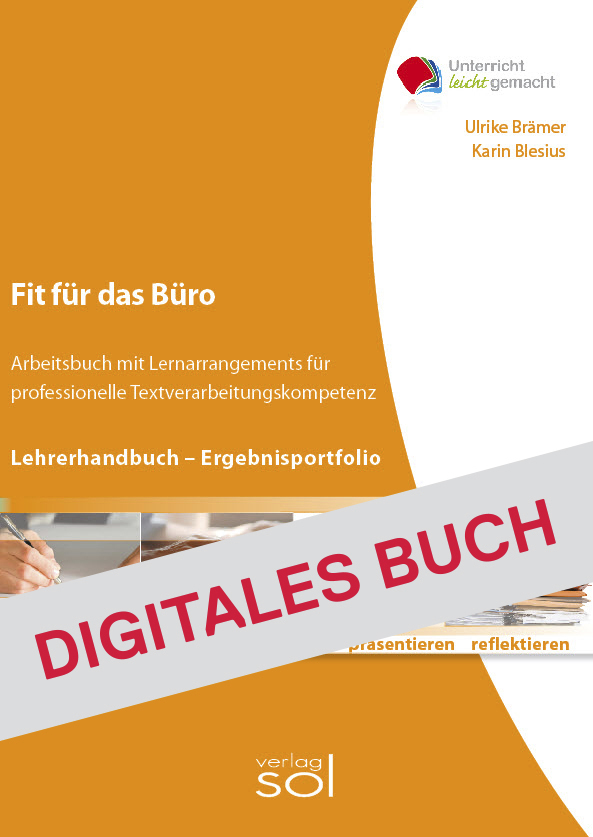 Lehrerhandbuch Fit fürs Büro - Digitales Buch