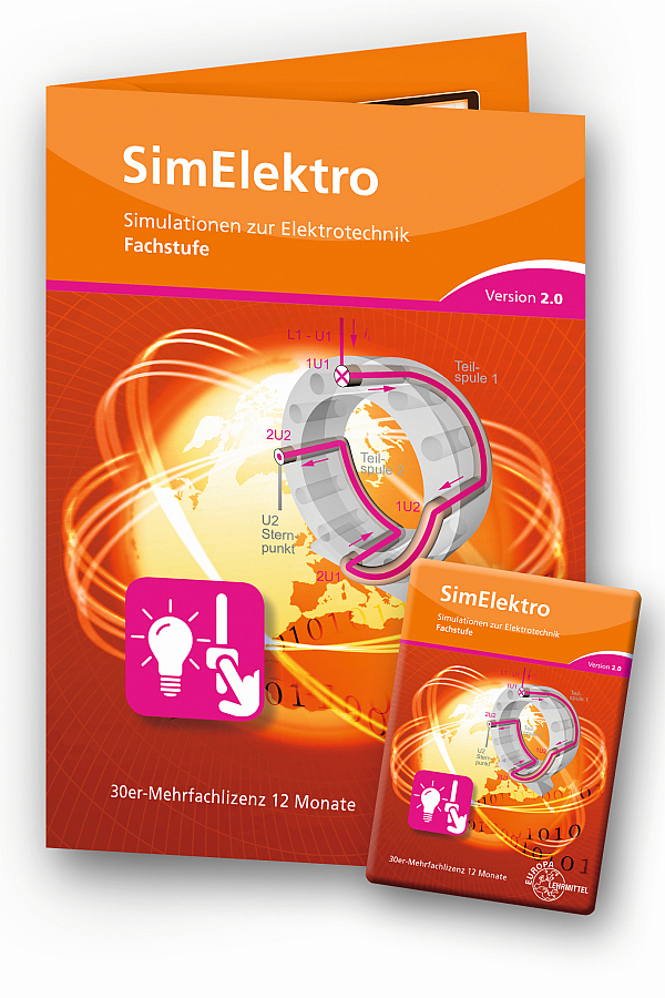 SimElektro - Fachstufe 2.0 - Freischaltcode auf Keycard - 30er Mehrfachlizenz