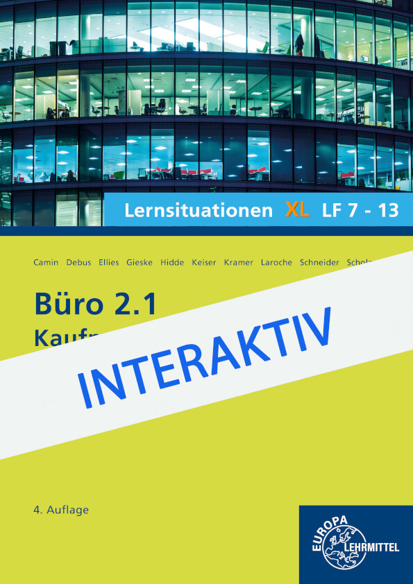 Büro 2.1, Lernsituationen XL, Lernfelder 7-13, interaktiv