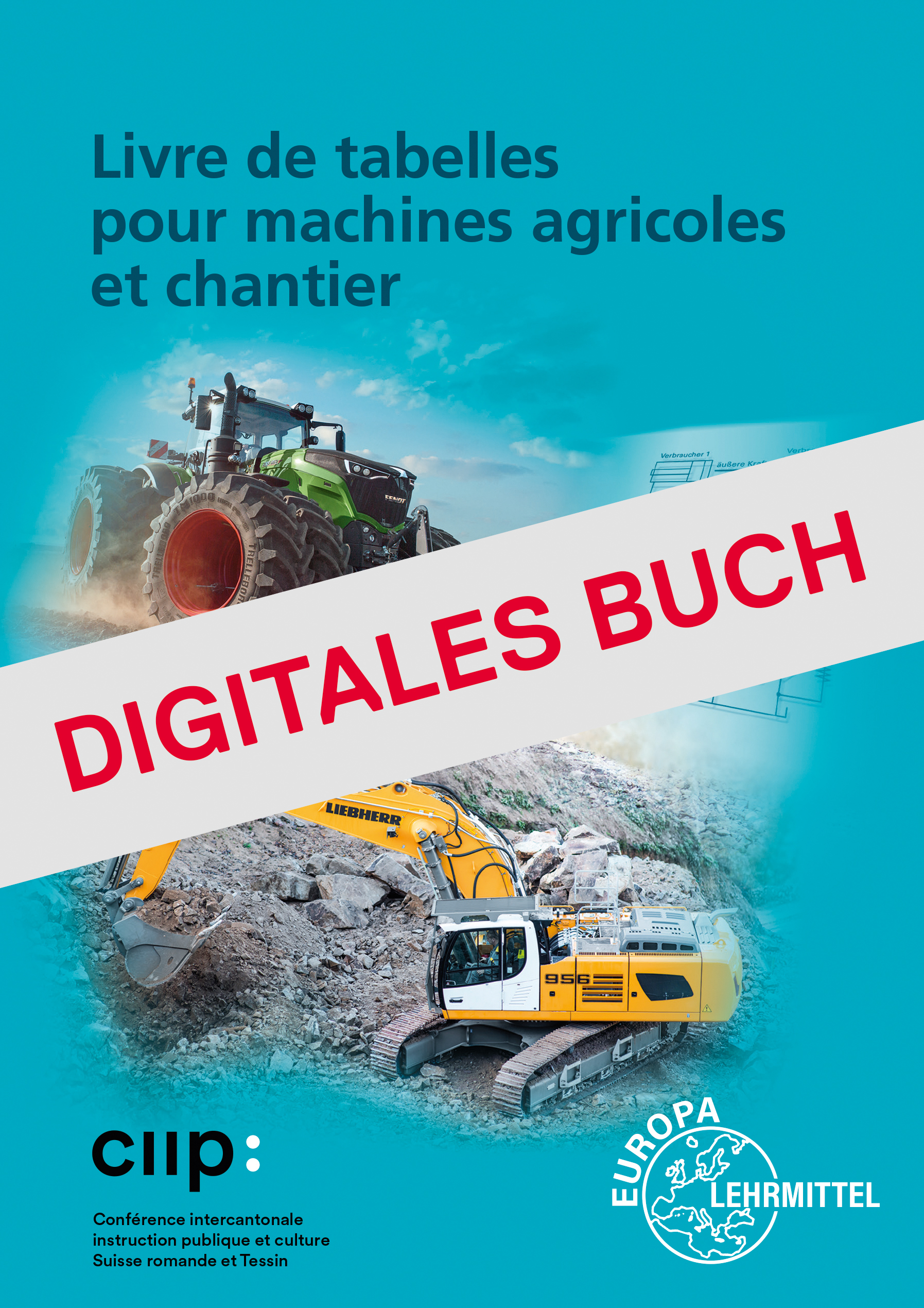 Livre de tabelles pour machines agricoles et chantier Digitales Buch