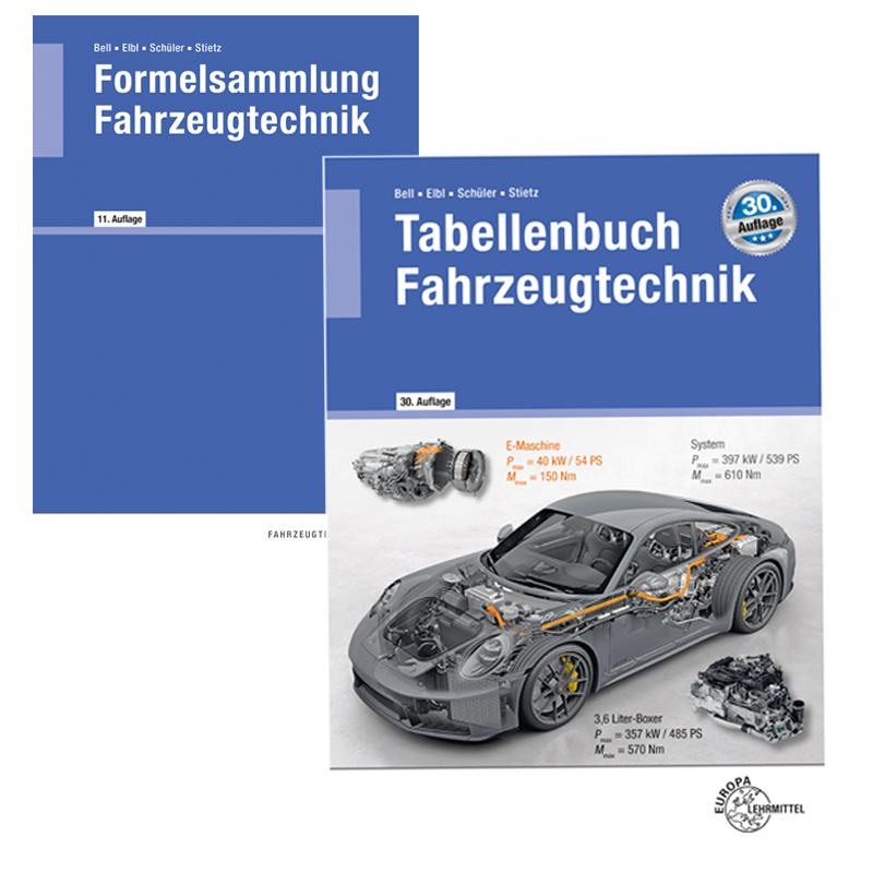 Tabellenbuch Fahrzeugtechnik mit Formelsammlung