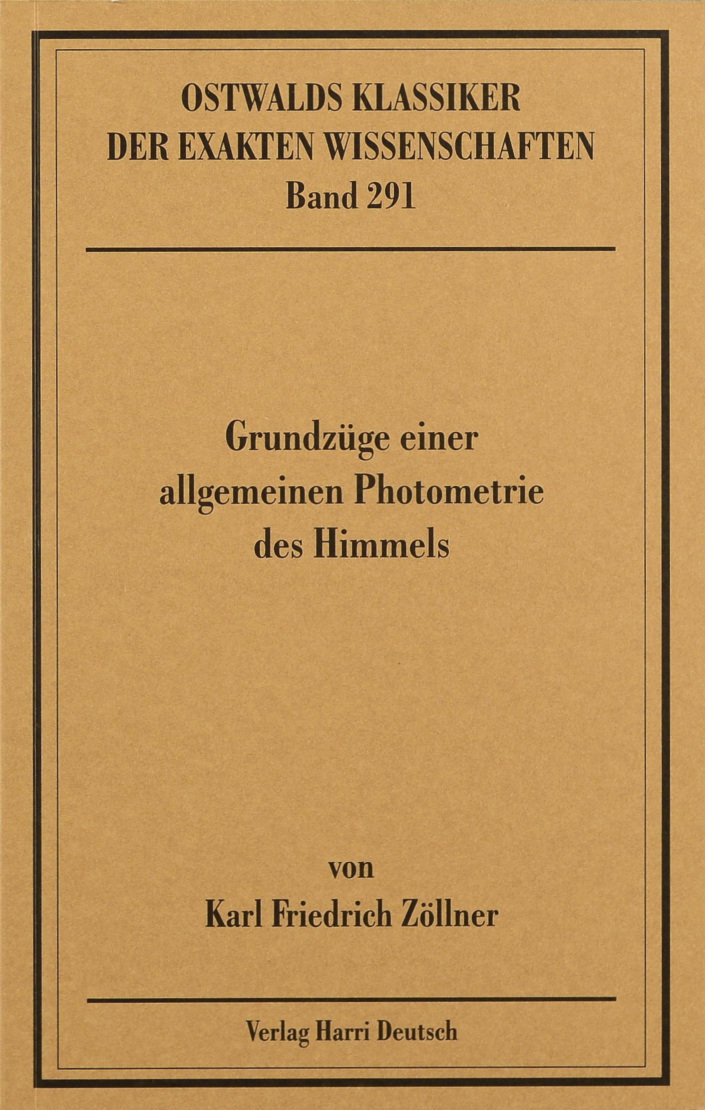 Grundzüge einer allgemeinen Photometrie des Himmels (Zöllner)